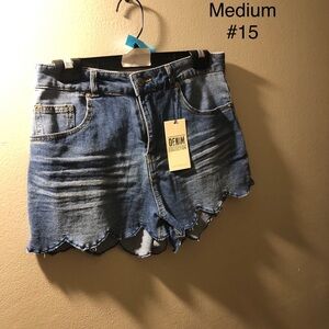 Denim womens shorts